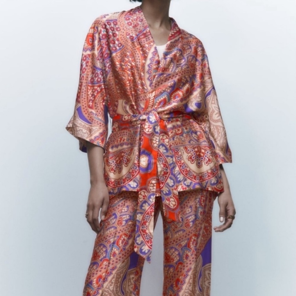 Zara printed kimono